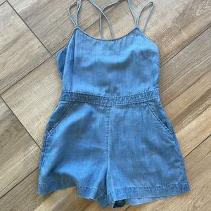Loft Romper linen blend. Super cute